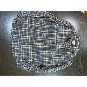 Duluth Trading Co Flannel Shirt 2XLT Relaxed Fit Plaid Long Sleeve